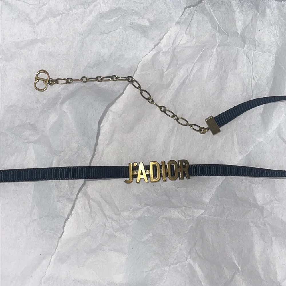 Dior J'Adior Gold and Black Necklace - Picture 2 of 4